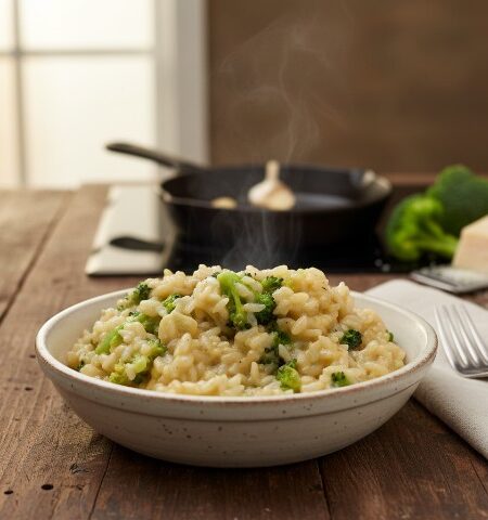 Arroz de Brócolis Cremoso