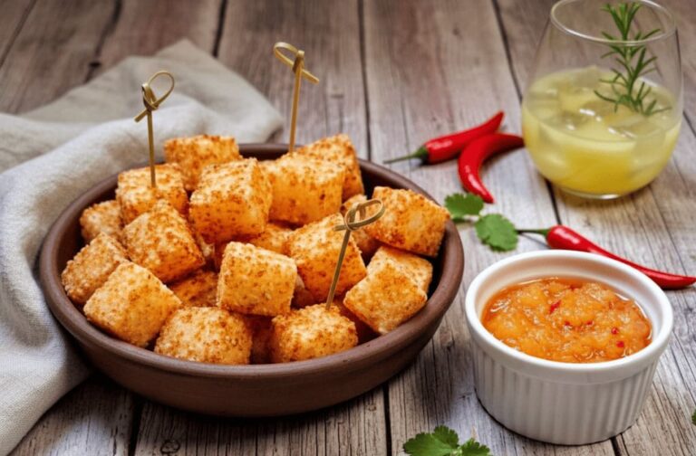 Dadinhos de Tapioca com Geleia de Pimenta