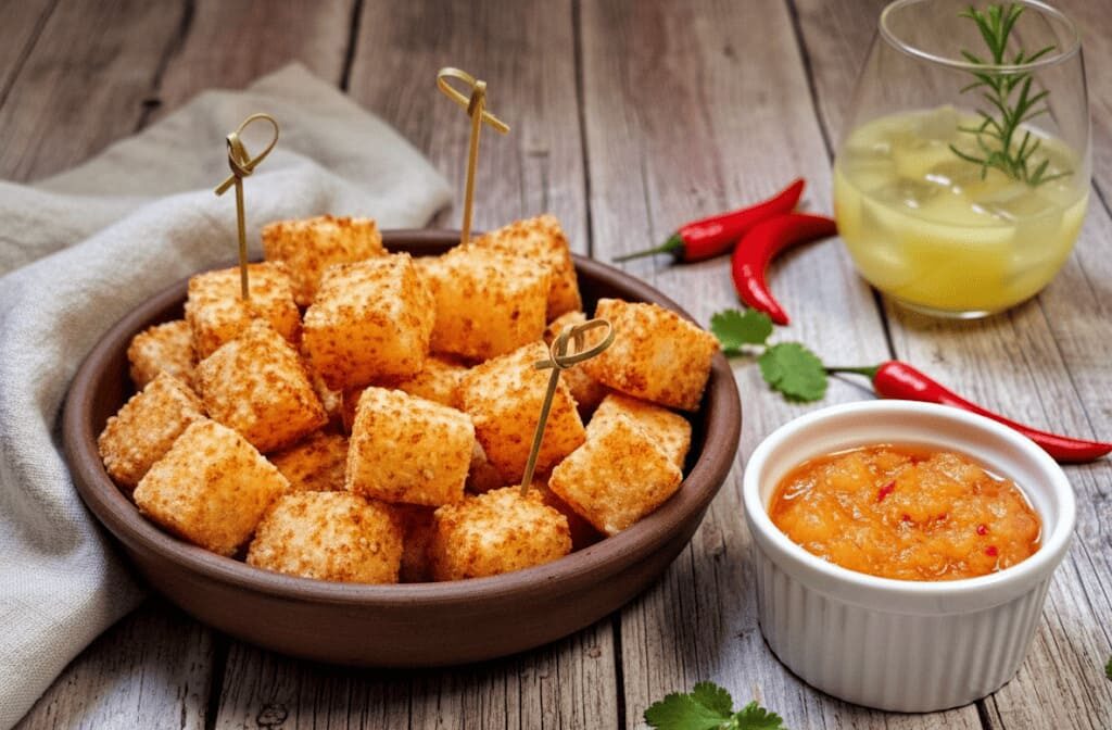 Dadinhos de Tapioca com Geleia de Pimenta